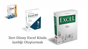 #Excel İleri Excel Kitap Kaydı İleri Excel 2019, Excel 2021  Kitabı ile vidoport Üyeliği Oluşturma