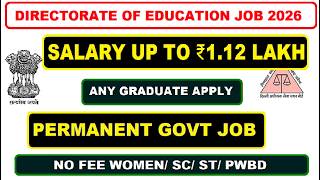 💰 Up To ₹ 1.12 Lakh Salary | Permanent Govt Job 🔥 1,979 Posts | Graduate Male Female Apply