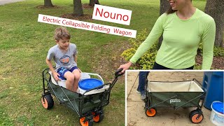 Electric Assistance Collapsible Folding Garden Wagon #wagon #electric #hauling