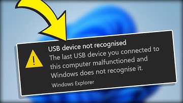 ✅ How To Solve USB Device Not Recognized Fix On Windows 11