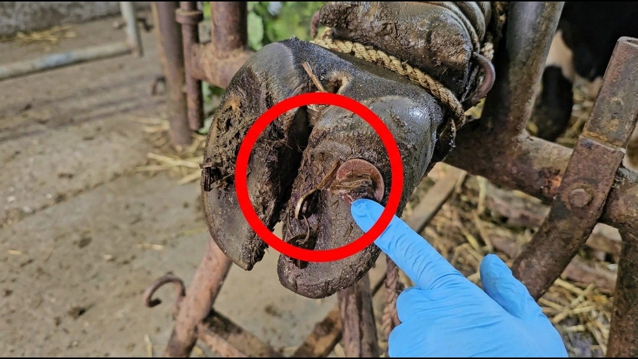 Trimming & Cleaning - Incredible Fixing a Cow's Injured Hoof  Nail Removal & Hoof Care Rescue