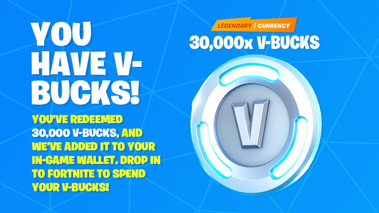 CLAIMING THE FREE V-BUCKS CODE in Fortnite! (VBucks Codes ...