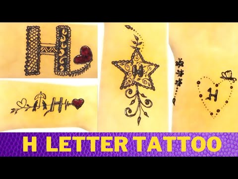 h Alphabet Semi Permanent Tattoo – Simply Inked