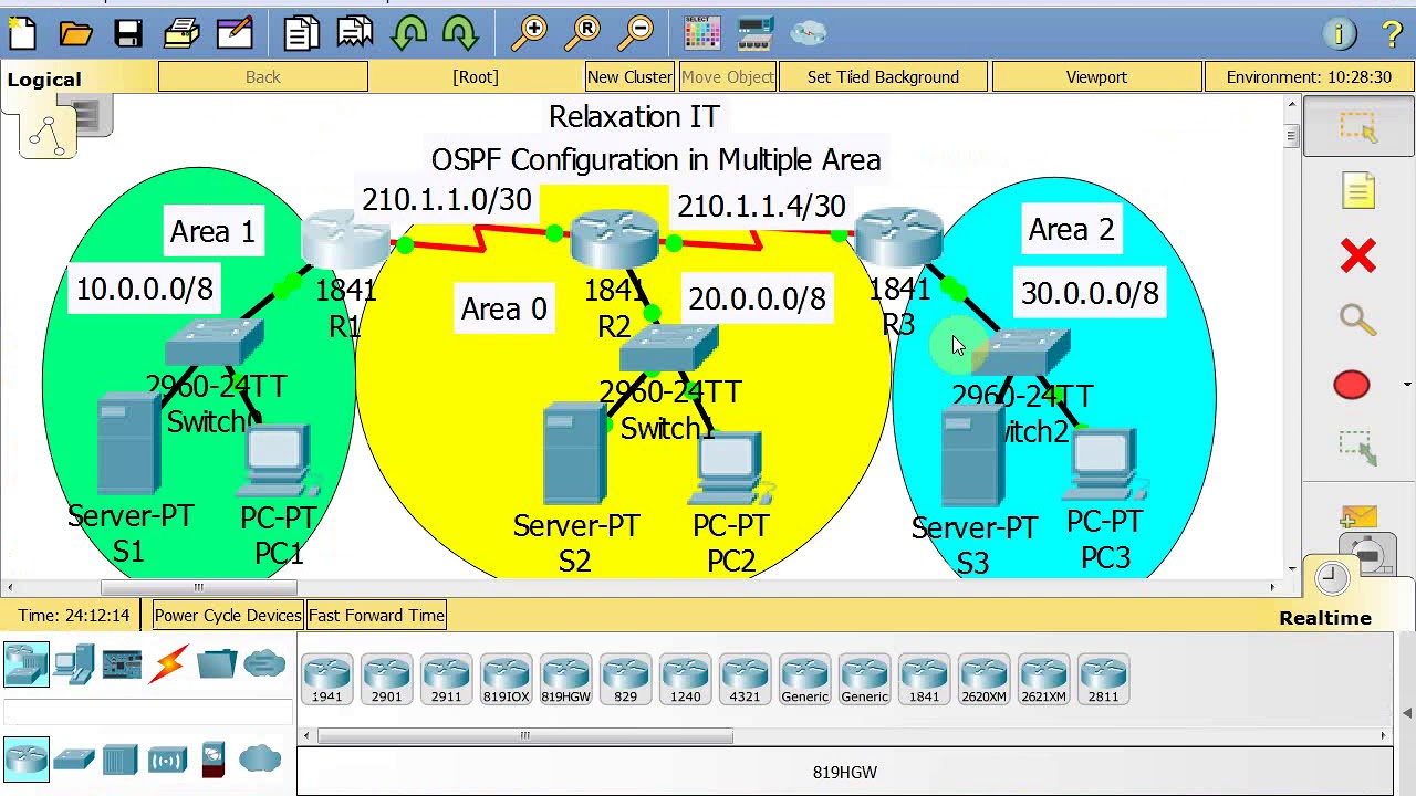 OSPF Configuration in Multiple Area Part 33 CCNA 200125 (Routing