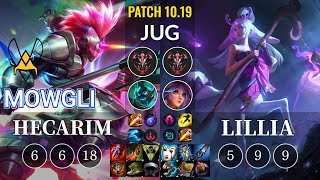 VIT Mowgli Hecarim vs Lillia Jungle - KR Patch 10.19