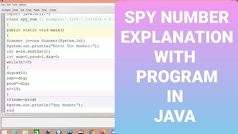 SPY NUMBER PROGRAM WITH EXPLANATION IN JAVA | CLASS 9 - 10 | BY MARTIAL JAVA