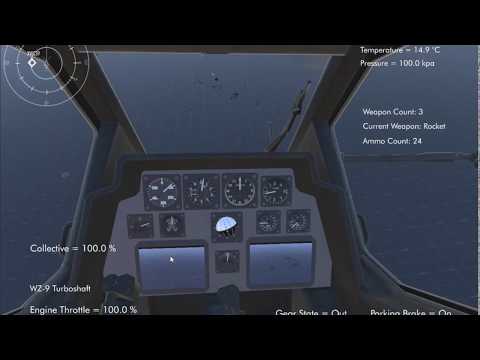 Silantro Unity3D Helicopter Simulator: Full Weapons Test