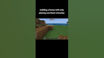 building a house with only placing one block everyday (day 14) #minecraft #mcpe #minecraftbuilding