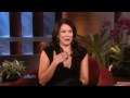 Ellen Tries to scare the always Energetic Lauren Graham