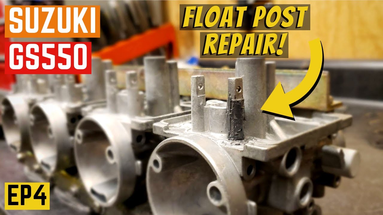 Carburetor Float Post Repair Suzuki GS550 EP4 YouTube