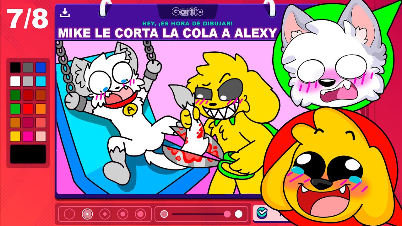 MIKE LE CORTA LA COLA A ALEXY EN GARTIC PHONE! 😂🍑