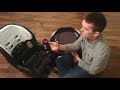 Evenflo Tribute Car Seat assembly- how to remove/wash/replace cover, adjust shoulder straps