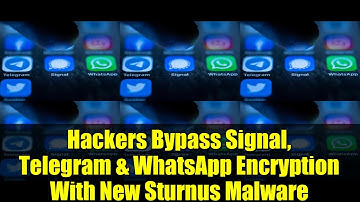 Hackers Bypass Signal, Telegram & WhatsApp Encryption With New Sturnus Malware