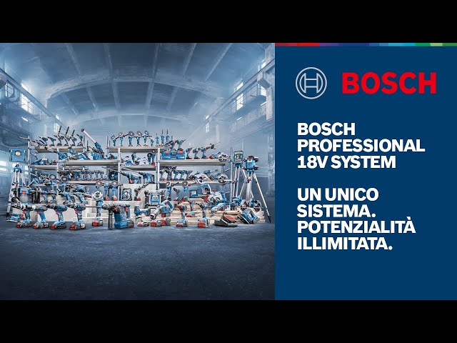 Sistema 18V Bosch Professional: un unico sistema. Potenzialità illimitata.  