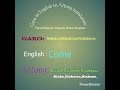 Garo to English to Attong translation