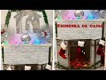 Como hacer una chimenea con cajas de carton! DIY! video especial para mi hermana!