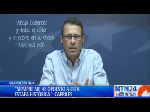Henrique Capriles habla con Claudia Gurisatti en el programa La Noche - Henrique Capriles habla con Claudia Gurisatti en el programa La Noche