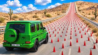 Cars vs Spikes Challenge #3 in BeamNG Drive! screenshot 4