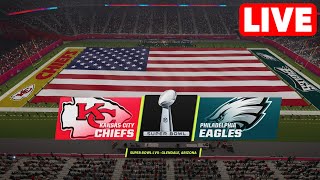 NFL LIVE🔴 Kansas City Chiefs vs Philadelphia Eagles | Super Bowl 57 - 12th February 2023 NFL 23