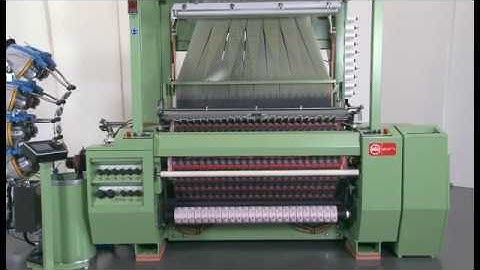 Jacob Müller MÜJET MBJL6 Air jet Label weaving machine for labels and woven images with cut selvedge