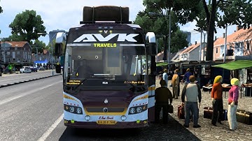 AVK TRAVELS II PRAKASH BV MAXIMA BUS II Realistic Driving ll Ets2 Gameplay By @Odiagamerworld