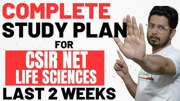 CSIR NET 2 week study plan | Crack csir net life science in 2 weeks | How to utilize last two weeks