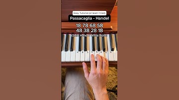 Thumbnail of Passacaglia (Easy Tutorial) #piano #tutorial #passacaglia