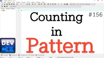 Write a program for print count in a pattern in C Programming language
