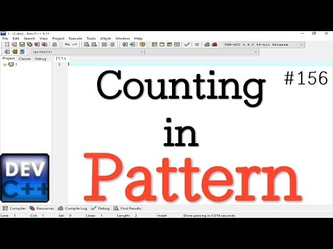 Write a program for print count in a pattern in C Programming language