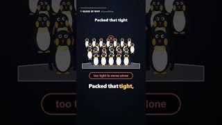 Penguin Huddles Move in Waves