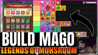 BUILD MAGO COM TIER LIST | Legends of Mushroom | GOODS SKILLS screenshot 2