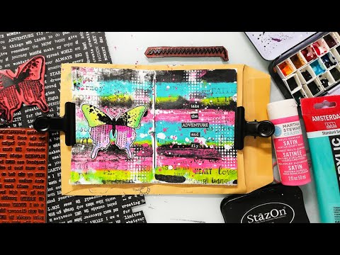 Easy Art Journal Page for Beginners - YouTube