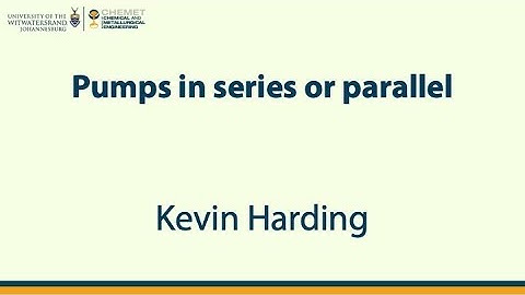 Pumps in series or parallel [Lecture]