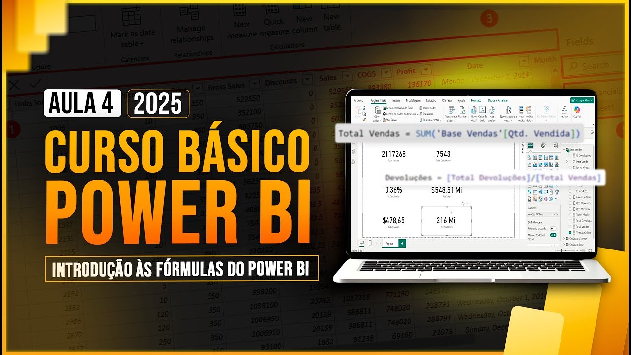 Curso Básico Power BI - Aula 4 - Introdução às Fórmulas do Power BI