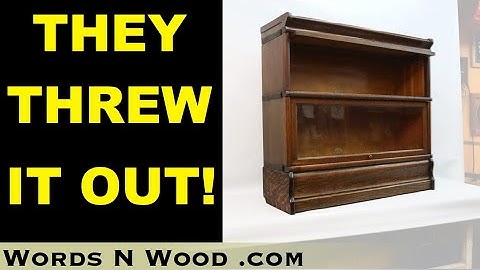 Rescuing a Trash-Picked 100year old Unique Sectional Bookcase