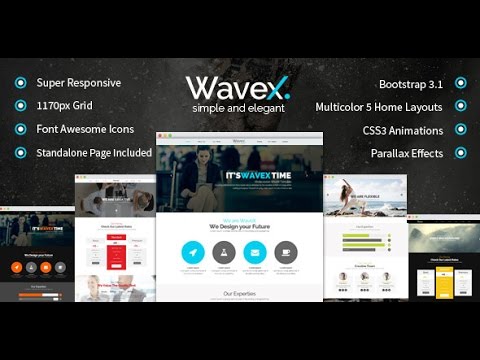 WaveX One Page Parallax Drupal Theme