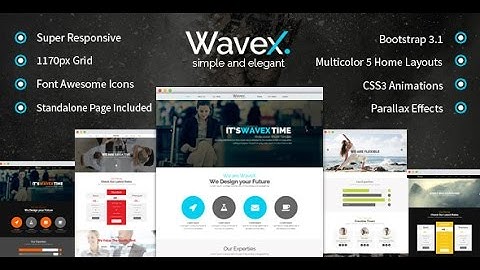 WaveX One Page Parallax Drupal Theme