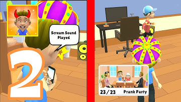 Johnny Prankster - Gameplay Walkthrough Part 2 - Prank Party  Level 16 - 23 (Android, iOS)