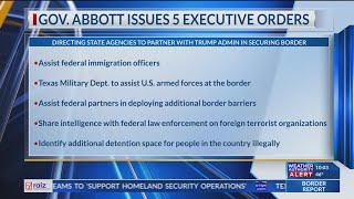 Gov. Abbott orders state agencies to work with Trump on border security