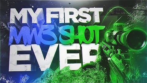 My First Ever Mw3 Trickshot