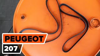 Comment changer Courroie accessoire PEUGEOT 207 (WA_, WC_) - guide vidéo