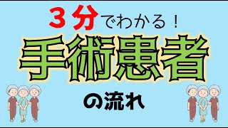 【３分でわかる！】 手術を受ける 患者さん の流れ 【手術室看護師 目線】