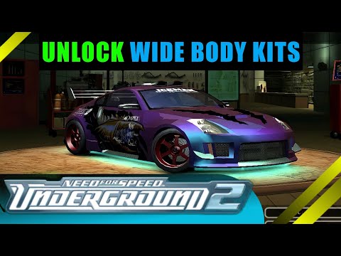 Cara Membuka Wide Body Kits Di Body Shop - nfs Underground 2- Unique Wide Body Kits