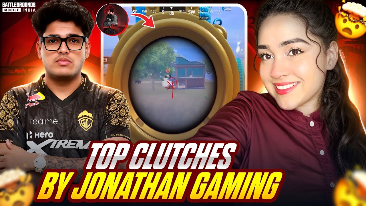 Indian 🇮🇳 Girl Reacts To Jonathan Gaming Best Clutches 😍 ​⁠​⁠​⁠​⁠ @JONATHANGAMINGYT