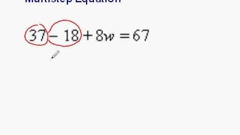 Multi-Step Equation Example #2 (Combining Like Terms)
