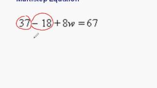 Multi-Step Equation Example #2 (Combining Like Terms)