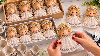 Don’t Throw It Away! Make and Sell 50 Little Angels a Day! 👼✨ A Simple & Creative Egg Carton DIY