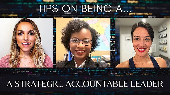 How to be a strategic & accountable leader.