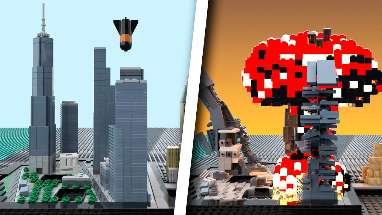 LEGO Nuclear Bomb VS Cities