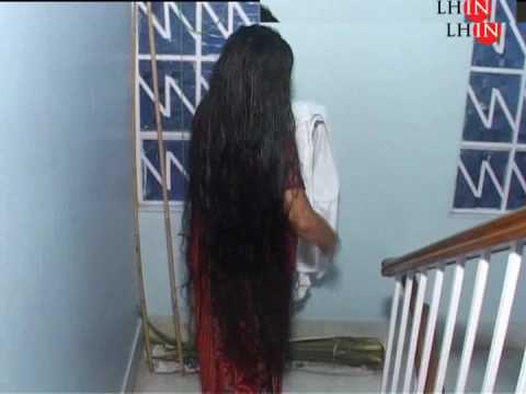 Long hair washing - Part II - YouTube